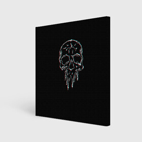 Холст квадратный с принтом Skull Glitch в Екатеринбурге, 100% ПВХ |  | bone | glitch | graffite | neon | skull | глитч | голова | граффити | кости | кость | неон | полосы | рисунок | человек | череп