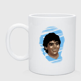 Кружка с принтом Diego Maradona в Екатеринбурге, керамика | объем — 330 мл, диаметр — 80 мм. Принт наносится на бока кружки, можно сделать два разных изображения | diego maradona | football | диего марадона | матч | первенство | футбол | чемпионат