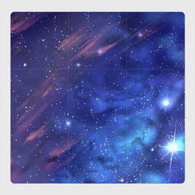 Магнитный плакат 3Х3 с принтом Звёздное небо в Екатеринбурге, Полимерный материал с магнитным слоем | 9 деталей размером 9*9 см | Тематика изображения на принте: арт | звезда | звёзды | космос | небо | ночное небо | ночь | облако | рисунок | сияние | туманность | яркие цвета