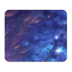 Коврик для мышки прямоугольный с принтом Звёздное небо в Екатеринбурге, натуральный каучук | размер 230 х 185 мм; запечатка лицевой стороны | арт | звезда | звёзды | космос | небо | ночное небо | ночь | облако | рисунок | сияние | туманность | яркие цвета