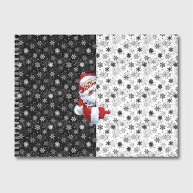 Альбом для рисования с принтом Дед Мороз в Екатеринбурге, 100% бумага
 | матовая бумага, плотность 200 мг. | christmas | merry christmas | дед мороз | ёлка | зима | мороз | новый год | подарок | праздник | рождество | с новым годом | санта клаус | снегурочка | снежинки