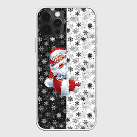Чехол для iPhone 12 Pro Max с принтом Дед Мороз в Екатеринбурге, Силикон |  | christmas | merry christmas | дед мороз | ёлка | зима | мороз | новый год | подарок | праздник | рождество | с новым годом | санта клаус | снегурочка | снежинки