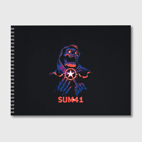 Альбом для рисования с принтом Sum 41 в Екатеринбурге, 100% бумага
 | матовая бумага, плотность 200 мг. | metall | music | punk | rock | sum 41 | альтернатива | метал | музло | музыка | панк | рок | сам 41