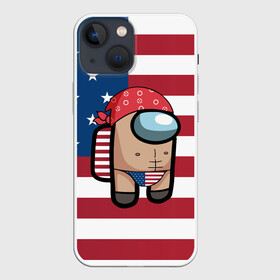 Чехол для iPhone 13 mini с принтом Among Us American Boy (Z) в Екатеринбурге,  |  | american | american boy | among us | among us 2 | amongus | impostor | innersloth | medbay | sus | usa | аманг ас | амонгас | амонгус | импостор | предатель | самозванец | среди нас