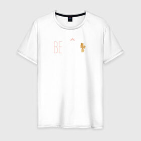 Мужская футболка хлопок с принтом Be bold_ Belle в Екатеринбурге, 100% хлопок | прямой крой, круглый вырез горловины, длина до линии бедер, слегка спущенное плечо. | belle | disney princess | vdkotan | белль