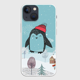 Чехол для iPhone 13 mini с принтом Милый пингвин в Екатеринбурге,  |  | 2021 | 7 января | bull | newyear | santa | бык | быки | бычок | год быка | дед мороз | корова | новогодние каникулы | новогодние праздники | новый 2021 | новый год | новый год 2021 | рождество | сани | санта | санта клаус