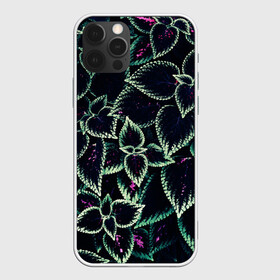 Чехол для iPhone 12 Pro с принтом Зеленые кусты в Екатеринбурге, силикон | область печати: задняя сторона чехла, без боковых панелей | зеленый | зелень | кусты | природа | растение | розовый | салатовый