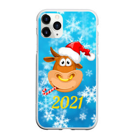 Чехол для iPhone 11 Pro Max матовый с принтом Год быка 2021 в Екатеринбурге, Силикон |  | Тематика изображения на принте: 2021 | 7 января | bull | newyear | santa | бык | быки | бычок | год быка | дед мороз | корова | новогодние каникулы | новогодние праздники | новый 2021 | новый год | новый год 2021 | рождество | сани | санта | санта клаус