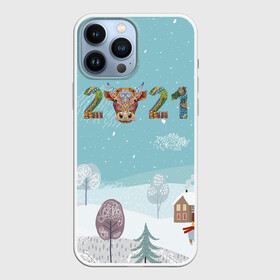 Чехол для iPhone 13 Pro Max с принтом Год быка 2021 в Екатеринбурге,  |  | 2021 | 7 января | bull | newyear | santa | бык | быки | бычок | год быка | дед мороз | корова | новогодние каникулы | новогодние праздники | новый 2021 | новый год | новый год 2021 | рождество | сани | санта | санта клаус