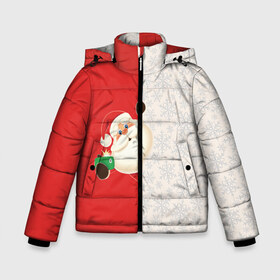 Зимняя куртка для мальчиков 3D с принтом Селфи Деда Мороза в Екатеринбурге, ткань верха — 100% полиэстер; подклад — 100% полиэстер, утеплитель — 100% полиэстер | длина ниже бедра, удлиненная спинка, воротник стойка и отстегивающийся капюшон. Есть боковые карманы с листочкой на кнопках, утяжки по низу изделия и внутренний карман на молнии. 

Предусмотрены светоотражающий принт на спинке, радужный светоотражающий элемент на пуллере молнии и на резинке для утяжки | christmas | merry christmas | дед мороз | ёлка | зима | мороз | новый год | подарок | праздник | рождество | с новым годом | санта клаус | селфи | снегурочка | снежинки