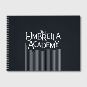 Альбом для рисования с принтом Umbrella Academy в Екатеринбурге, 100% бумага
 | матовая бумага, плотность 200 мг. | Тематика изображения на принте: 5 | academy umbrella | cha cha | diego | hazel | klaus | vanya | академия амбрелла | ваня харгривз | диего | пятый | харгривз | хейзел | хейзел и чача | чача