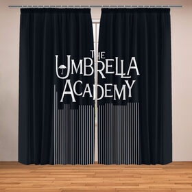 Фотошторы с принтом Umbrella Academy в Екатеринбурге, Блэкаут (светозащита 90%) / Габардин (светозащита 40% | 2 полотна шириной по 145 см; Высота 200-300 см; Крепление: шторная лента (на крючки); | 5 | academy umbrella | cha cha | diego | hazel | klaus | vanya | академия амбрелла | ваня харгривз | диего | пятый | харгривз | хейзел | хейзел и чача | чача