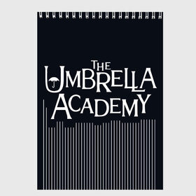 Скетчбук с принтом Umbrella Academy в Екатеринбурге, 100% бумага
 | 48 листов, плотность листов — 100 г/м2, плотность картонной обложки — 250 г/м2. Листы скреплены сверху удобной пружинной спиралью | Тематика изображения на принте: 5 | academy umbrella | cha cha | diego | hazel | klaus | vanya | академия амбрелла | ваня харгривз | диего | пятый | харгривз | хейзел | хейзел и чача | чача