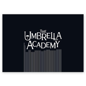 Поздравительная открытка с принтом Umbrella Academy в Екатеринбурге, 100% бумага | плотность бумаги 280 г/м2, матовая, на обратной стороне линовка и место для марки
 | 5 | academy umbrella | cha cha | diego | hazel | klaus | vanya | академия амбрелла | ваня харгривз | диего | пятый | харгривз | хейзел | хейзел и чача | чача