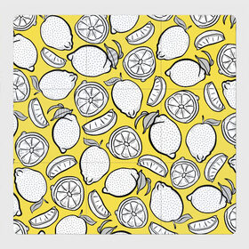 Магнитный плакат 3Х3 с принтом Illuminating Lemon в Екатеринбурге, Полимерный материал с магнитным слоем | 9 деталей размером 9*9 см | 2021 | винтаж | лимоны | ретро | фрукты | цвет года