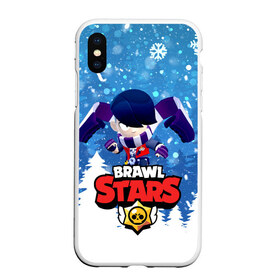 Чехол для iPhone XS Max матовый с принтом Brawl Stars Эдгар в Екатеринбурге, Силикон | Область печати: задняя сторона чехла, без боковых панелей | 2021.new year | brawl | brawl stars | christmas | edgar | stars | бравл старс | брол старс | игра | мобильная игра | мобильные игры | новогодний | новый год | рождественский | эдгар