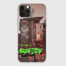 Чехол для iPhone 12 Pro Max с принтом Welcome to Night City в Екатеринбурге, Силикон |  | ceberpunk | city | night | welcome | киберпанк