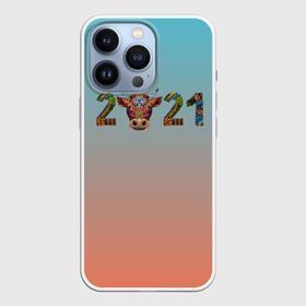 Чехол для iPhone 13 Pro с принтом 2021 Год быка в Екатеринбурге,  |  | 2021 | 7 января | bull | newyear | santa | бык | быки | бычок | год быка | дед мороз | корова | новогодние каникулы | новогодние праздники | новый 2021 | новый год | новый год 2021 | рождество | сани | санта | санта клаус
