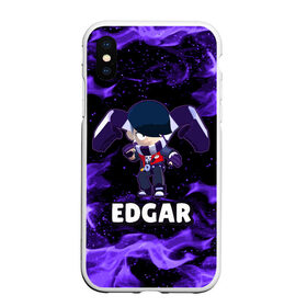 Чехол для iPhone XS Max матовый с принтом BRAWL STARS EDGAR в Екатеринбурге, Силикон | Область печати: задняя сторона чехла, без боковых панелей | 8 bit | 8 бит | brawl | brawl stars | crow | edgar | leon | stars | бравл | бравл старс | браво старс | едгар | игра | компьютерная | леон | огонь | онлайн | старс | эдгар