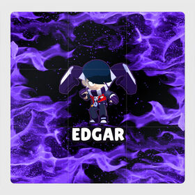 Магнитный плакат 3Х3 с принтом BRAWL STARS EDGAR в Екатеринбурге, Полимерный материал с магнитным слоем | 9 деталей размером 9*9 см | Тематика изображения на принте: 8 bit | 8 бит | brawl | brawl stars | crow | edgar | leon | stars | бравл | бравл старс | браво старс | едгар | игра | компьютерная | леон | огонь | онлайн | старс | эдгар