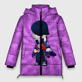 Женская зимняя куртка 3D с принтом BRAWL STARS EDGAR в Екатеринбурге, верх — 100% полиэстер; подкладка — 100% полиэстер; утеплитель — 100% полиэстер | длина ниже бедра, силуэт Оверсайз. Есть воротник-стойка, отстегивающийся капюшон и ветрозащитная планка. 

Боковые карманы с листочкой на кнопках и внутренний карман на молнии | 8 bit | 8 бит | brawl | brawl stars | crow | edgar | leon | stars | бравл | бравл старс | браво старс | едгар | игра | компьютерная | леон | огонь | онлайн | старс | эдгар