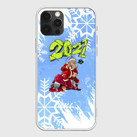 Чехол для iPhone 12 Pro Max с принтом Злой Дед Мороз в Екатеринбурге, Силикон |  | 2021 | christmas | merry | быка | год | дед | композитор | мороз | музыка | новогодняя | новый | новый год | трезвый