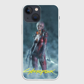 Чехол для iPhone 13 mini с принтом Cyberpunk 2077 Девушка с розовыми волосами в Екатеринбурге,  |  | 2077 | action | cyberpunk | cyberpunk 2077 | rpg | игра | киберпанк | найт сити | рпг