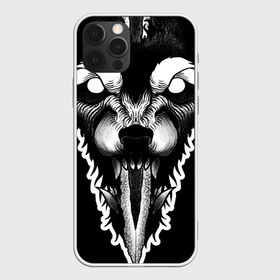 Чехол для iPhone 12 Pro Max с принтом Фенрир в Екатеринбурге, Силикон |  | Тематика изображения на принте: волк | волчара | дотворк | кинжал | тату | фенрир