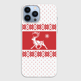 Чехол для iPhone 13 Pro Max с принтом Северный Олень в Екатеринбурге,  |  | christmas | merry christmas | santa claus | дед мороз | ёлка | новогодние олени | новый год | оленёнок бэмби | оленёнок рудольф | орнамент | с новым годом | санта клаус | свитер с оленями | снегурочка | снежинки | узоры