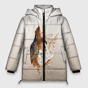 Женская зимняя куртка 3D с принтом летящая сова рисунок в Екатеринбурге, верх — 100% полиэстер; подкладка — 100% полиэстер; утеплитель — 100% полиэстер | длина ниже бедра, силуэт Оверсайз. Есть воротник-стойка, отстегивающийся капюшон и ветрозащитная планка. 

Боковые карманы с листочкой на кнопках и внутренний карман на молнии | акварель | акварельный | арт | брызги | градиент | животные | звери | краска | крылья | момент | полет | потеки | рисунок | скетч | сова | филин
