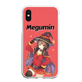 Чехол для iPhone XS Max матовый с принтом Megumin в Екатеринбурге, Силикон | Область печати: задняя сторона чехла, без боковых панелей | Тематика изображения на принте: aqua | darkness | kazuma | kono subarashii | konosuba | megumin | аква | богиня благословляет этот прекрасный мир | даркнес | даркнесс | казума | коносуба | мегумин | юн юн