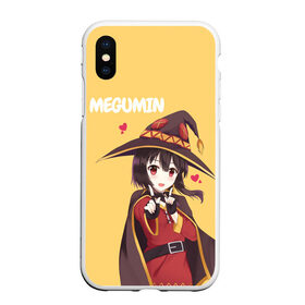 Чехол для iPhone XS Max матовый с принтом Megumin в Екатеринбурге, Силикон | Область печати: задняя сторона чехла, без боковых панелей | Тематика изображения на принте: aqua | darkness | kazuma | kono subarashii | konosuba | megumin | аква | богиня благословляет этот прекрасный мир | даркнес | даркнесс | казума | коносуба | мегумин | юн юн