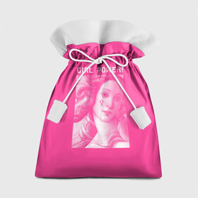 Подарочный 3D мешок с принтом Girl Power! в Екатеринбурге, 100% полиэстер | Размер: 29*39 см | Тематика изображения на принте: fem | trend | venus | венера | давид | картина | леонардо да винчи | мона лиза | тренд