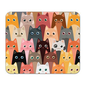 Коврик для мышки прямоугольный с принтом Котики мультяшные в Екатеринбурге, натуральный каучук | размер 230 х 185 мм; запечатка лицевой стороны | cat | cats | cosmos | kitten | mem | memes | rose | roses | глаза | глазки | киска | космос | кот | котёнок | котик | котики | котэ | котята | кошак | кошка | кошки | красивая | мем | мемчики | милая | прикольная | розы | светлая