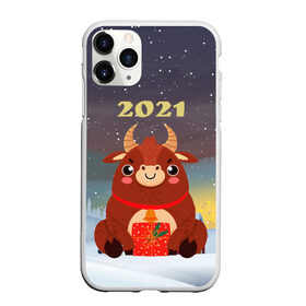 Чехол для iPhone 11 Pro Max матовый с принтом Бык с подарками 2021 в Екатеринбурге, Силикон |  | Тематика изображения на принте: 2021 | 7 января | bull | newyear | santa | бык | быки | бычок | год быка | дед мороз | корова | новогодние каникулы | новогодние праздники | новый 2021 | новый год | новый год 2021 | рождество | сани | санта | санта клаус