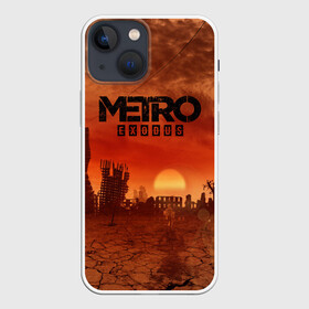 Чехол для iPhone 13 mini с принтом Metro Exodus в Екатеринбурге,  |  | 2033 | exodus | metro | metro 2033 | metro exodus | stalker | апокалипсис | диггер | дигеры | метро | разрушка | эпидемия