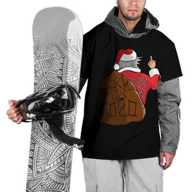 Накидка на куртку 3D с принтом Santa claus в Екатеринбурге, 100% полиэстер |  | Тематика изображения на принте: 2020 | 2021 | claus | happy new year | new ear | santa | santa claus | snow | winter | year | год | новый | новый год