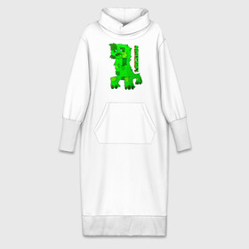 Платье удлиненное хлопок с принтом Minecraft в Екатеринбурге,  |  | minecraft | алекс | белый | блоки | ведьма | взрывчатка | визера | волк | гаст | добывать | дракон | зеленый куб | зомби | игра | крафт | крипер | кубики | лошадка | майн | майнкрафт | манкрафт | овечка | оцелот