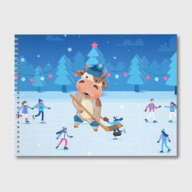Альбом для рисования с принтом Бык играет в хоккей в Екатеринбурге, 100% бумага
 | матовая бумага, плотность 200 мг. | Тематика изображения на принте: 2021 | 7 января | bull | newyear | santa | бык | быки | бычок | год быка | дед мороз | корова | новогодние каникулы | новогодние праздники | новый 2021 | новый год | новый год 2021 | рождество | сани | санта | санта клаус