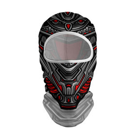 Балаклава 3D с принтом Cyber Samurai в Екатеринбурге, 100% полиэстер, ткань с особыми свойствами — Activecool | плотность 150–180 г/м2; хорошо тянется, но при этом сохраняет форму. Закрывает шею, вокруг отверстия для глаз кайма. Единый размер | 