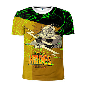 Мужская футболка 3D спортивная с принтом Hades (Зевс) в Екатеринбурге, 100% полиэстер с улучшенными характеристиками | приталенный силуэт, круглая горловина, широкие плечи, сужается к линии бедра | hades | аид | загрей | зевс | игра | олимп