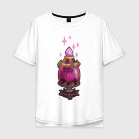 Мужская футболка хлопок Oversize с принтом TRDGARPG, Worthy Heart hunter, концепт арт, грааль, сердце, сосуд в Екатеринбурге, 100% хлопок | свободный крой, круглый ворот, “спинка” длиннее передней части | 
