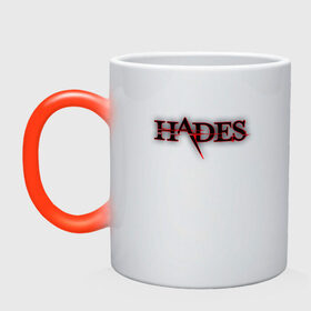 Кружка хамелеон с принтом Hades Logo (Z) в Екатеринбурге, керамика | меняет цвет при нагревании, емкость 330 мл | Тематика изображения на принте: 