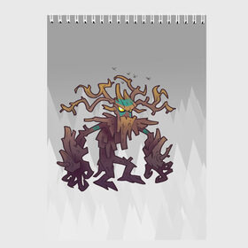 Скетчбук с принтом Worthy Heart hunter - Злобное сухое дерево в Екатеринбурге, 100% бумага
 | 48 листов, плотность листов — 100 г/м2, плотность картонной обложки — 250 г/м2. Листы скреплены сверху удобной пружинной спиралью | 