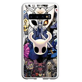 Чехол для Samsung Galaxy S10 с принтом HOLLOW KNIGHT в Екатеринбурге, Силикон | Область печати: задняя сторона чехла, без боковых панелей | hollow knight | silk song | silksong | босс | ложный рыцарь | матка жужж | силк сонг | холлоу кнайт | холлоу найт