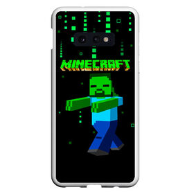 Чехол для Samsung S10E с принтом Minecraft в Екатеринбурге, Силикон | Область печати: задняя сторона чехла, без боковых панелей | minecraft | алекс | белый | блоки | ведьма | взрывчатка | визера | волк | гаст | добывать | дракон | зеленый куб | зомби | игра | крафт | крипер | кубики | лошадка | майн | майнкрафт | манкрафт | овечка | оцелот