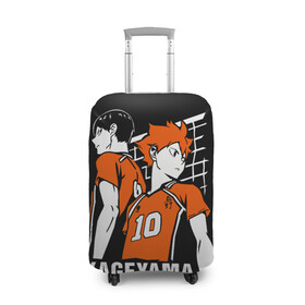 Чехол для чемодана 3D с принтом Haikyuu Hinata Kageyama в Екатеринбурге, 86% полиэфир, 14% спандекс | двустороннее нанесение принта, прорези для ручек и колес | anime | haiku | haikuu | haikyu | haikyuu | hinata | kageyama | karasuno | shoe | аниме | атака титанов | ван пис | волейбол | кагеяма | карасуно | наруто | некома | хайку | хината | чиби | шариторидзава | шое