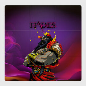 Магнитный плакат 3Х3 с принтом Hades в Екатеринбурге, Полимерный материал с магнитным слоем | 9 деталей размером 9*9 см | Тематика изображения на принте: game | games | hades | аид | арт | загрей | хадес | хадэс