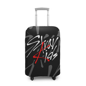 Чехол для чемодана 3D с принтом STRAY KIDS в Екатеринбурге, 86% полиэфир, 14% спандекс | двустороннее нанесение принта, прорези для ручек и колес | bang chan | changbin | felix | han | hyunjin | i.n. | k pop | lee know | seungmin | skz | stray kids | идолы | к поп