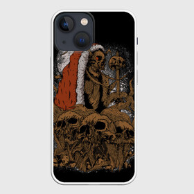 Чехол для iPhone 13 mini с принтом Крампус Новогодний кошмар в Екатеринбурге,  |  | horror | krampus | skull | зомби | крампус | монстр | сказочный персонаж | ужасы | хоррор | череп